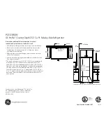 Preview for 2 page of GE Profile PCF23RGW Dimensions And Installation Information