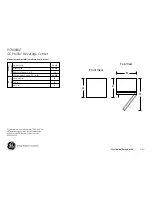 Предварительный просмотр 1 страницы GE Profile PCR06BATSS Dimensions And Installation Information