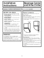 Preview for 8 page of GE Profile PCR06BATSS Owner'S Manual And Installation Instructions