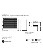 Preview for 1 page of GE Profile PDCS1NCZ Dimensions And Installation Information