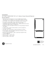 Preview for 2 page of GE Profile PDS20MFW Dimensions And Installation Information