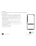 Preview for 2 page of GE Profile PDS22MBS Dimensions And Installation Information