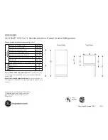 GE Profile PDS22SBSLSS Dimensions And Installation Information preview