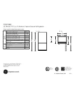 Preview for 1 page of GE Profile PDSF5NBX Dimensions And Installation Information