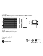 Preview for 1 page of GE Profile PDSS5NBW Dimensions And Installation Information