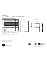 Preview for 1 page of GE Profile PDSS5NBXLSS Dimensions And Installation Information