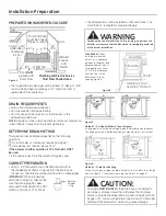 Предварительный просмотр 5 страницы GE Profile PDW1860NSS Install Manual