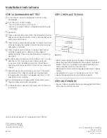 Предварительный просмотр 14 страницы GE Profile PDW1860NSS Install Manual