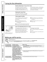 Preview for 12 page of GE Profile PDW7800PCC Owner'S Manual