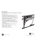 Предварительный просмотр 2 страницы GE Profile PDW7980PSS Dimensions And Installation Information