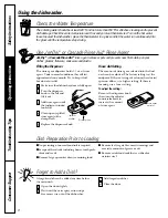 Предварительный просмотр 8 страницы GE Profile PDW8100 Series Owner'S Manual