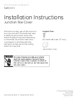 Preview for 1 page of GE Profile PDW8200 Series Installation Instructions Manual