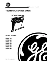 GE Profile PDW8200 Series Technical Service Manual preview