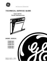 Preview for 1 page of GE Profile PDW9200 Series Technical Service Manual