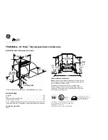 GE Profile PDW9800J Dimension Manual предпросмотр