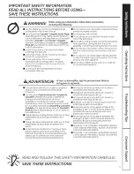 Preview for 5 page of GE Profile PDWT200VWW Owner'S Manual