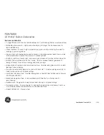 Preview for 2 page of GE Profile PDWT480VSS Dimensions And Installation Information