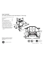 Preview for 1 page of GE Profile PDWT500P Dimensions And Installation Information