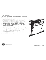 Preview for 2 page of GE Profile PDWT500P Dimensions And Installation Information