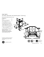 Предварительный просмотр 1 страницы GE Profile PDWT502PII Dimensions And Installation Information