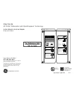 Предварительный просмотр 2 страницы GE Profile PDWT502RII Dimensions And Installation Information