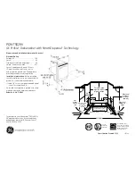 Preview for 1 page of GE Profile PDWT502VII Dimensions And Installation Information