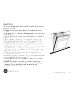 Preview for 3 page of GE Profile PDWT502VII Dimensions And Installation Information