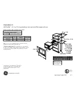 GE Profile PEB1590DM Dimensions And Installation Information preview