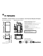 GE Profile Performance CustomStyle TNX22PRCBB Specification Sheet preview