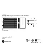 GE Profile PFCF1NFY Dimensions And Installation Information preview