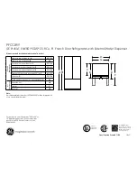 GE Profile PFCS1PJY Dimensions And Installation Information preview