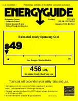 GE Profile PFCS1PJZSS Energy Manual preview