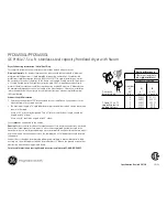 Preview for 3 page of GE Profile PFDS450EL Dimensions And Installation Information