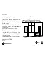 Preview for 4 page of GE Profile PFIC1NFY Dimensions And Installation Information