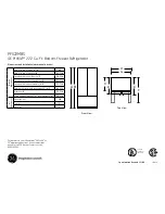 GE Profile PFS22MBS Dimensions And Installation Information preview