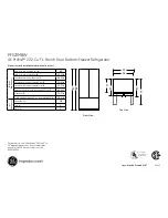 GE Profile PFS22MBW Dimensions And Installation Information preview