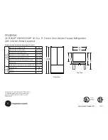 Preview for 1 page of GE Profile PFS22MIW Dimensions And Installation Information