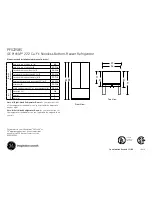 GE Profile PFS22SBSSS Dimensions And Installation Information preview