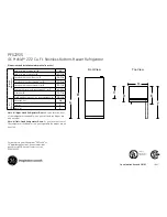 GE Profile PFS22SISSS Dimensions And Installation Information preview