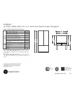 GE Profile PFSF0MFZ Dimensions And Installation Information preview