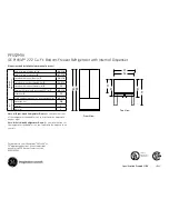 GE Profile PFSS2MIX Dimensions And Installation Information preview