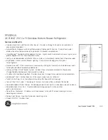 Preview for 2 page of GE Profile PFSS2MJXSS Dimensions And Installation Information