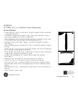 Preview for 2 page of GE Profile PFSS5NFX Dimensions And Installation Information