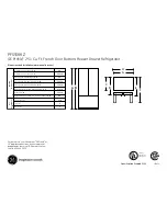 GE Profile PFSS5RKZ Dimensions And Installation Information preview