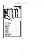 Preview for 25 page of GE Profile PFSS9SKYBSS Owner'S Manual And Installation Instructions