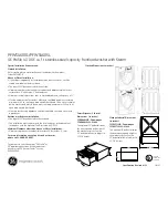 Preview for 2 page of GE Profile PFWS4600L Dimensions And Installation Information