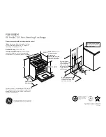 GE PROFILE PGB908SEM Dimensions And Installation Information preview