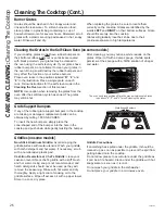 Предварительный просмотр 26 страницы GE Profile PGB940SEF1SS Owner'S Manual