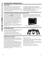 Предварительный просмотр 26 страницы GE Profile PGB945SEF2SS Owner'S Manual