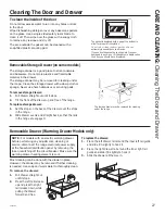 Предварительный просмотр 27 страницы GE Profile PGB945SEF2SS Owner'S Manual